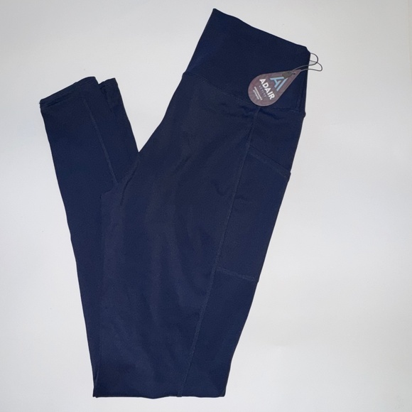 ADAIR active Lila Pocket Leggings New with Tags Navy 28" inseam L - Picture 1 of 6